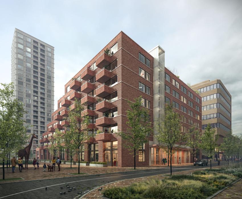 Deze afbeelding geeft een toekomstigeweergave van Gebouw A3, klik voor een vergroting