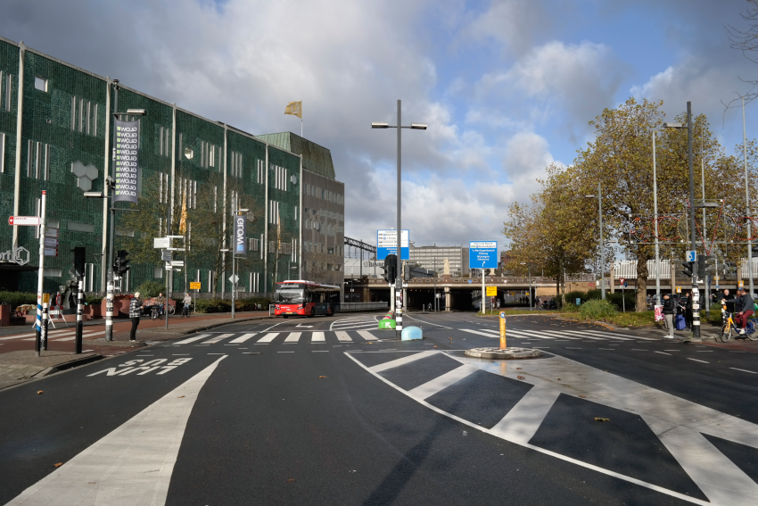 Visualisatie 18 septemberplein heden, klik voor een vergroting