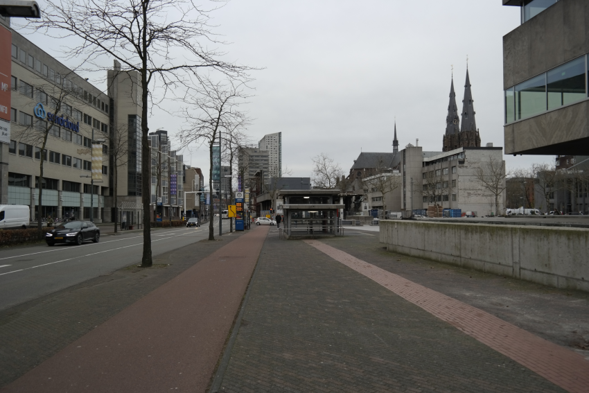 Visualisatie Wal stadhuisplein heden, klik voor een vergroting