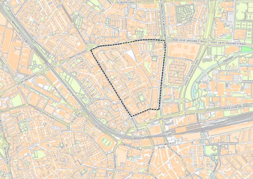 Hemelrijken en Gildebuurt tussen Boschdijk, Kronehoefstraat, Pastoriestraat en Montgomerylaan