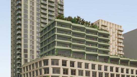 Op deze afbeelding wordt een illustratie van Citywall weergegeven, klik voor een vergroting