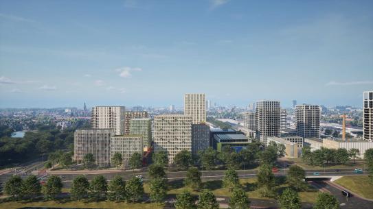 Overzichtsfoto van het Koelhuisdistrict, klik voor een vergroting