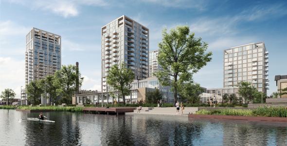 Deze afbeelding geeft een weergave van project De Caai.