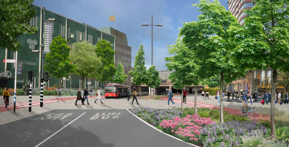 Visualisatie 18 septemberplein toekomst