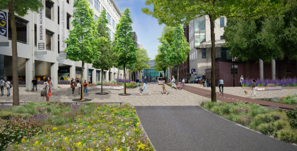 Visualisatie Emmasingel toekomst