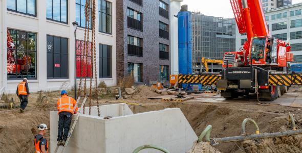 Afbeelding van aanleg stuwput