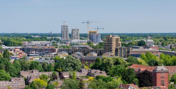 Op deze afbeelding staan bouwprojecten in Eindhoven weergegeven.