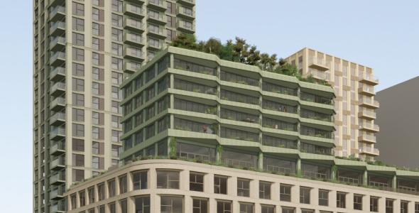 Op deze afbeelding wordt een illustratie van Citywall weergegeven.