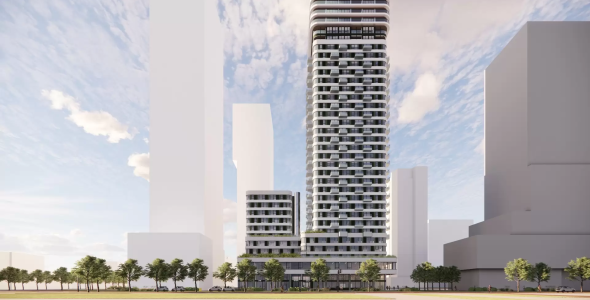 Op deze afbeelding staat het ontwerp van de Brightlight Towers weergegeven.
