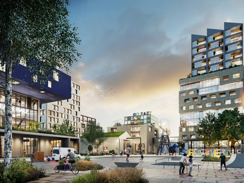 Deze afbeelding geeft een toekomstbeeld van Sectie C