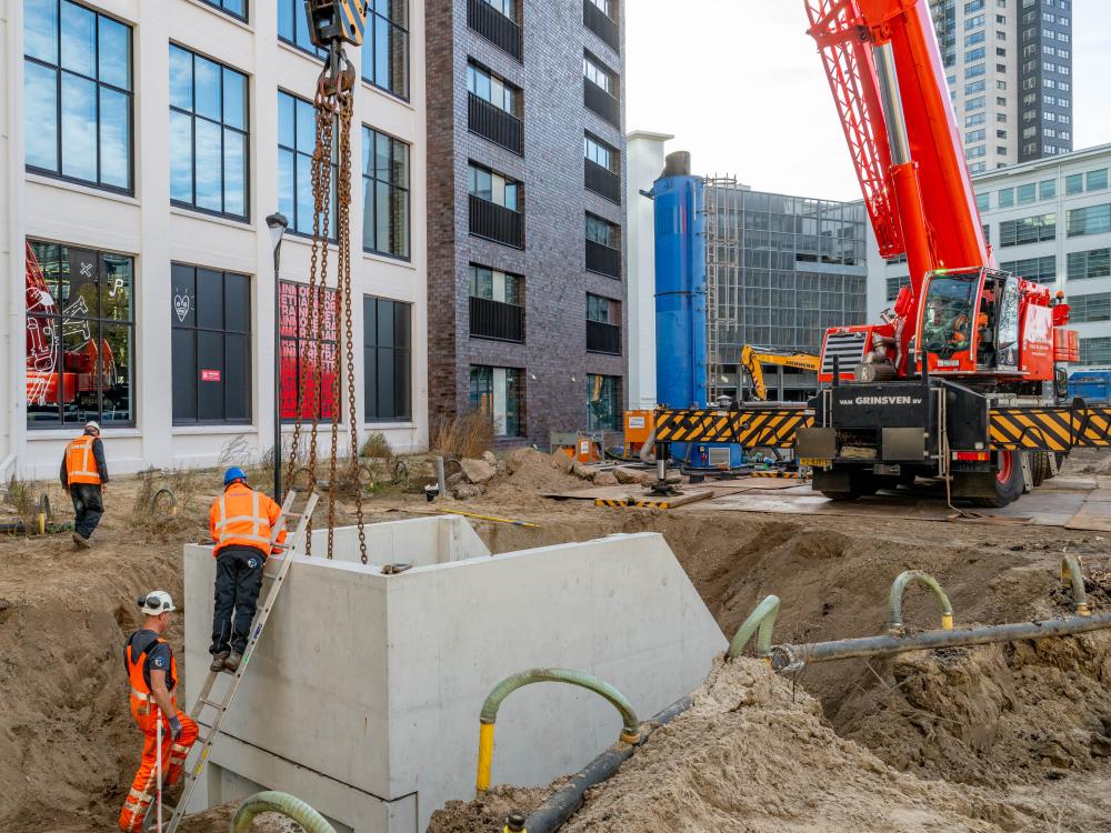 Afbeelding van aanleg stuwput