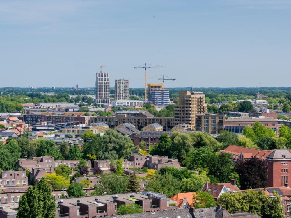 Op deze afbeelding staan bouwprojecten in Eindhoven weergegeven.