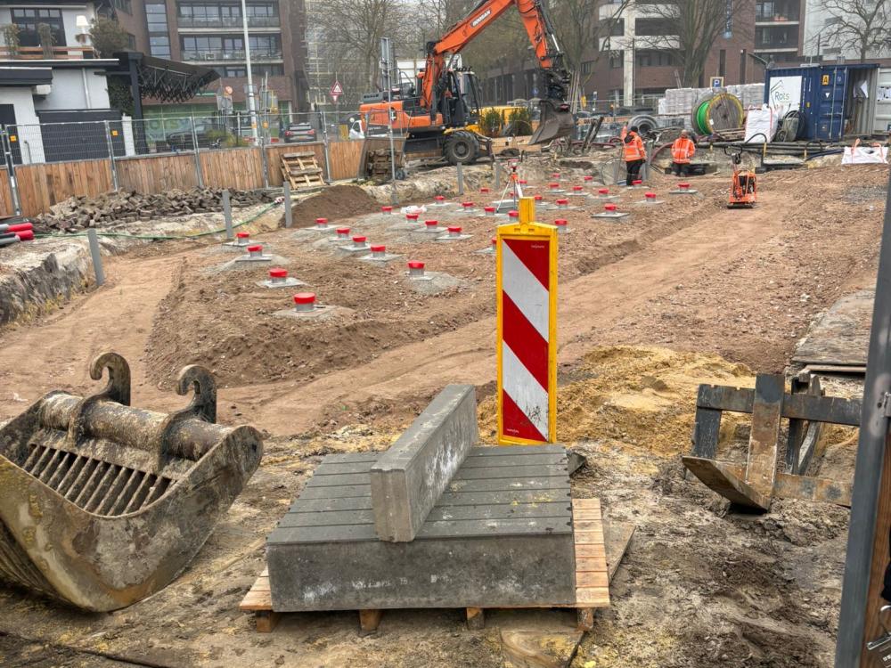 Op deze foto wordt het Wilhelminaplein weergegeven.